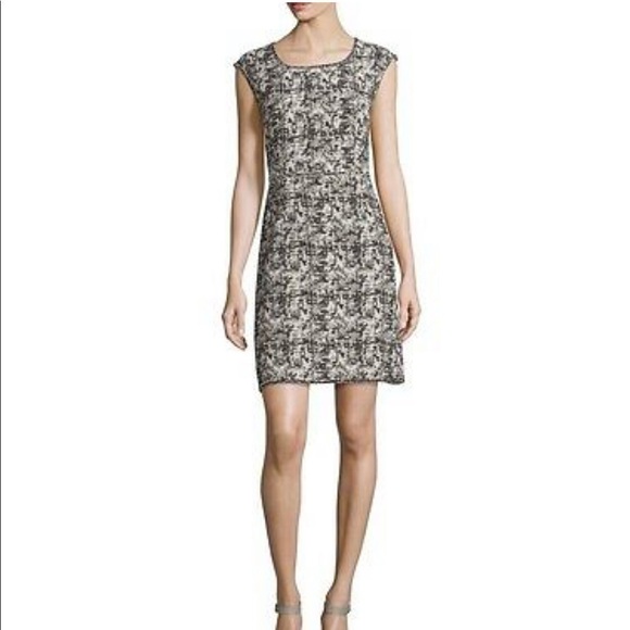 Max studio cap sleeve printed dress - Picture 1 of 3